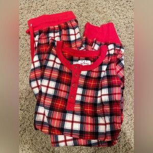Lanz of Salzburg plaid holiday pajama set